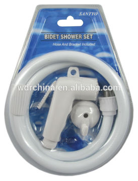 Made in China Bidet shower head 1.2M PVC hose and bracket nozzle for bidet