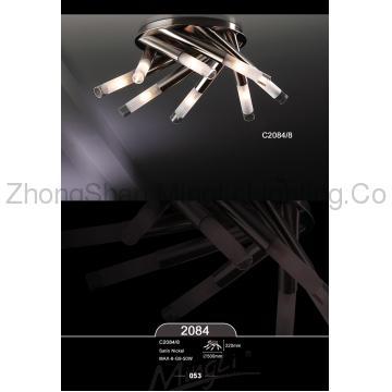 G9 50W Modern Glass Chrome Hotel Home Bar Practical Chic Ceiling Light