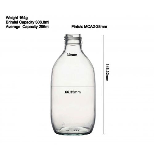 Clear Glass Beverage Bottles with Caps 100ml Coffee Juice Glass Bottle Manufactory