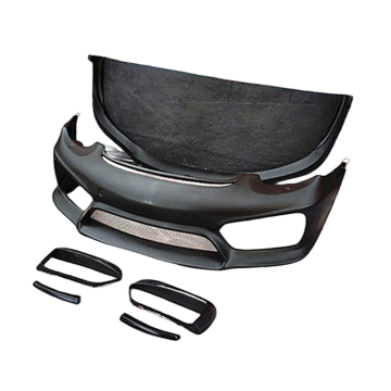 Fibra di vetro all'ingrosso di fabbrica e paraurti e staffa anteriori in fibra di carbonio semi di carbonio per i modelli Porsche 987 (2005-2012)