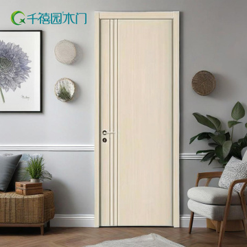 Porta de madeira maciça leve, luxuosa e minimalista