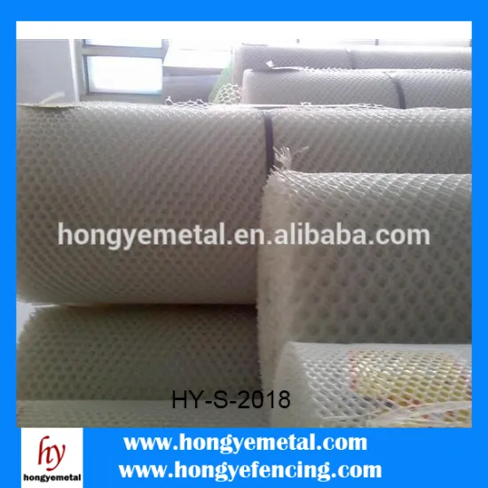 Perforated corrugated plastic mesh sheet