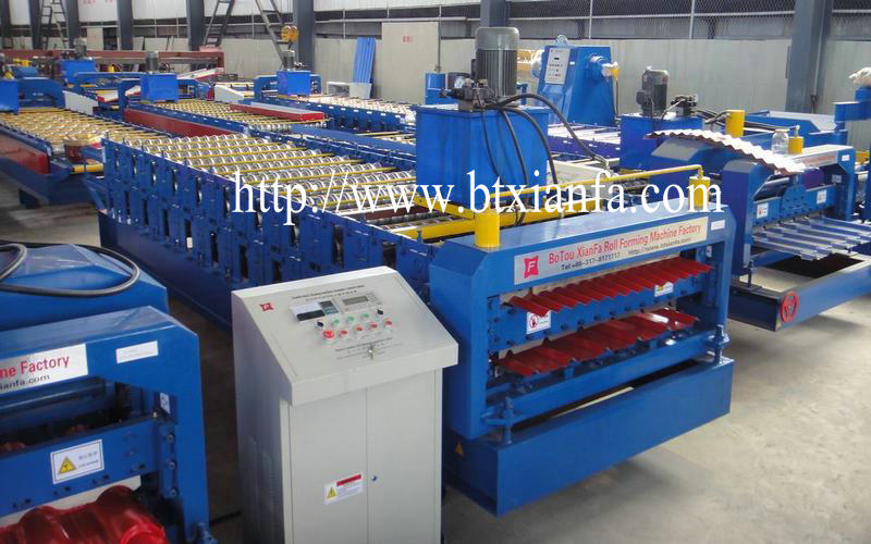 cold roll forming machine for steel roof