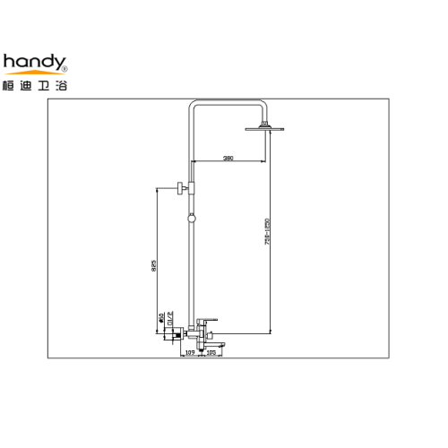 Doucheset Regendouche Handkraan Set