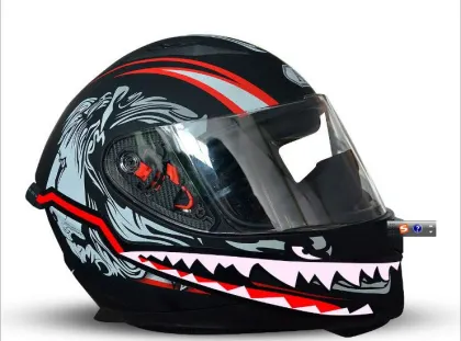 Shark EL Lighting Tape Helmet: New Arrival Cool Style Rechargeable LED Motorcycle Helmet