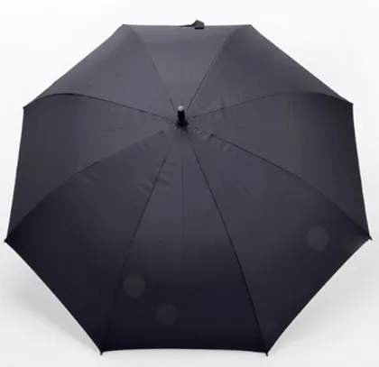 2016 new design black golf umbrella for man automatic opening straight umbrella