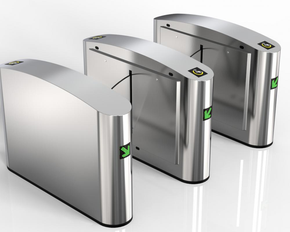 Automatic Security Flap Barrier Turnstile Gate