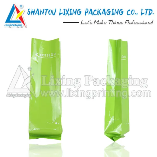 Coffee side gusset packaging bag with valve