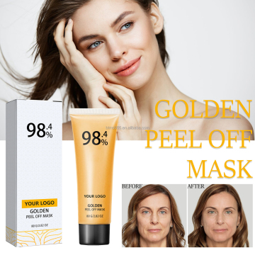 Maschera facciale anti-invecchiamento di vitamina C oro 24K con acido ialuronico e collagene
