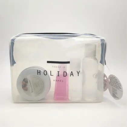 Clear Soft PVC Lady Cosmetics Soft Zipper Bag