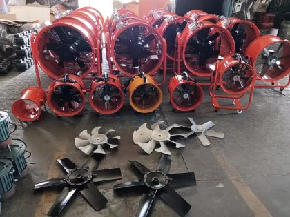 2200W Movable Axial Flow Ventilator Fan 29000CFM 24inch Aluminum Blade Exhaust Fan