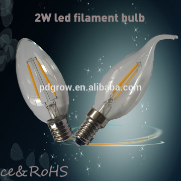 2014 New Design 360 Degree G45 E27 2w Milky Led Tube Light,Led Filament Light,Led Filament Mini Light Bulb Lamp R63 E27