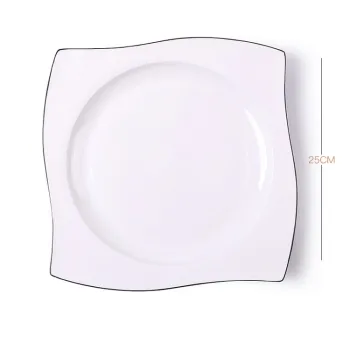 Attractive Design Decoration Cheap Soup Porcelain Plate Custom