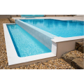 Blue glass mosaic tiles for fitness swimming pool