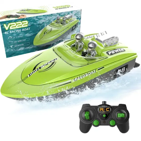 Flytec V222: High-Speed 2.4GHz Waterproof RC Boat with 20Km/h Racing Capability and Water Sensor Technology