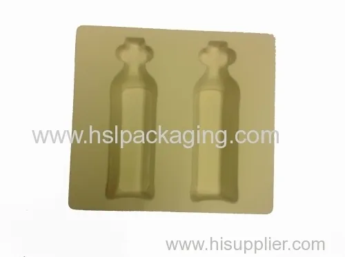 Yellow Fresh Accessories Packaging Flocking Tray 