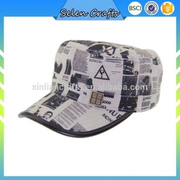 Cotton Canvas Cool Baseball Caps Military Hats With Camo Printing Logo