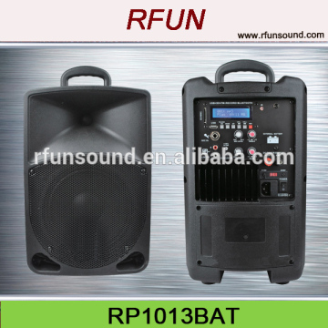 8" Protable active USB bluetooth and Rechargeable speaker box with battery