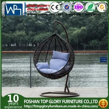 Synthetic PE-Rattan Woven Patio Furniture Outdoor Garden Wicker Hammock Swing Chair
