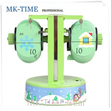 Christmas balance flip led desk clock manufacturer