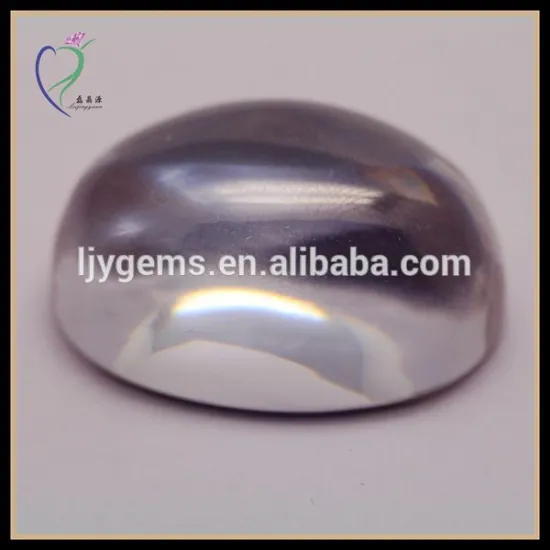 White Cabochon Rough Uncut Gemstones CZ Stone