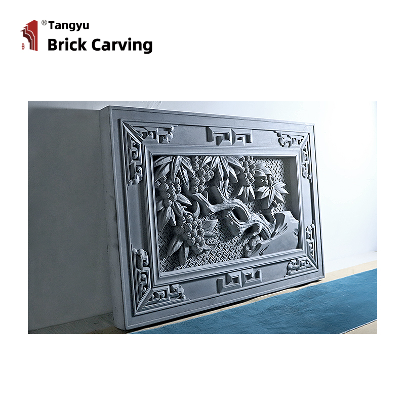 HLitchi pattern wall decorative brick carving