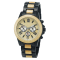 Wood + 316L Watch de quartzo personalizado