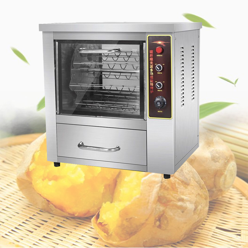 New Stainless Steel Sweet Potato Roasting Machine Fresh Corn Roasting Machine