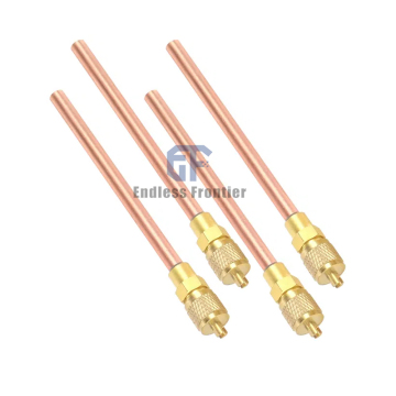 R410A HVACR Spare Parts: Refrigerant Charging Access Valve Core CU 1/4" Pin Valve