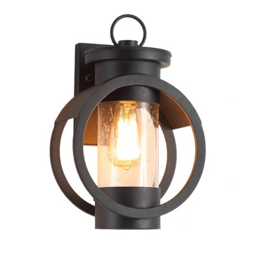 LEDER Black Outdoor Led Wall Lamp