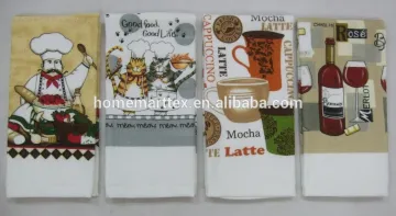 silk screen printing kitchen terry towel cotton velour kitchen towel