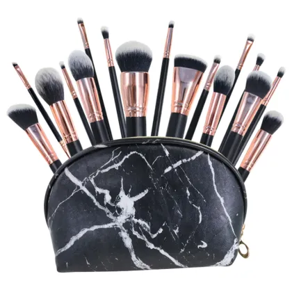 18 Pcs powder makeup brush Set holder korean morphe