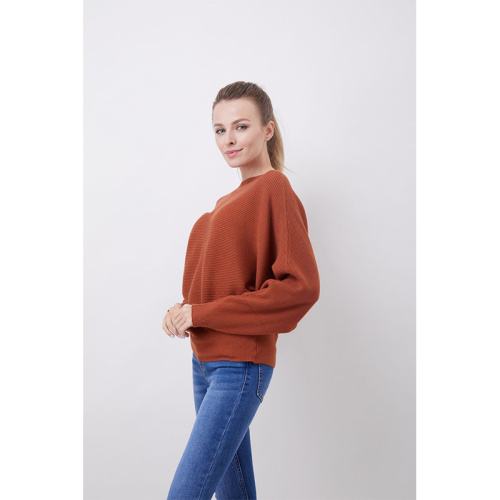 Women'S Pajamas Set Women Boat Neck Batwing Sleeves Pullovers Factory