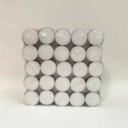 tea lights focus on 6 hours burning