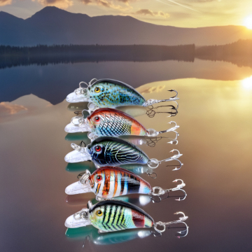 NEWMAJOR Floating Rock Crank Plastic Hard Bait 4.5cm/4.2g ABS - Saltwater River Stream Fishing Lure