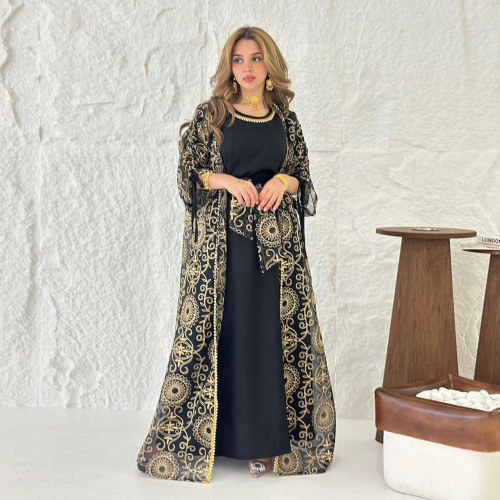 لباس زنانه جلابیه لوکس عبای دوزی شده