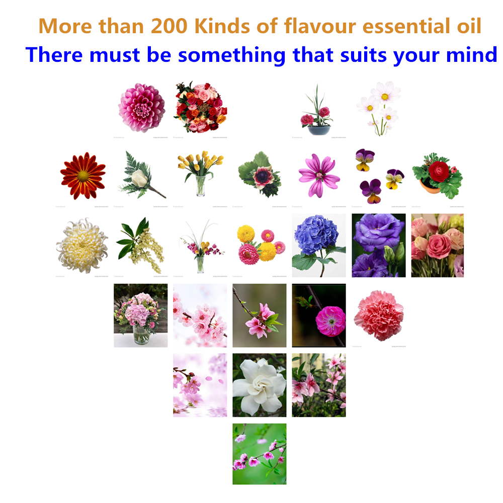 10ml Fresh Lily Fragrance Oil Flower Essential Oils Strawberry Bubble Gum Parma Coconut Mandarin Flower Aromatic Essential Oil