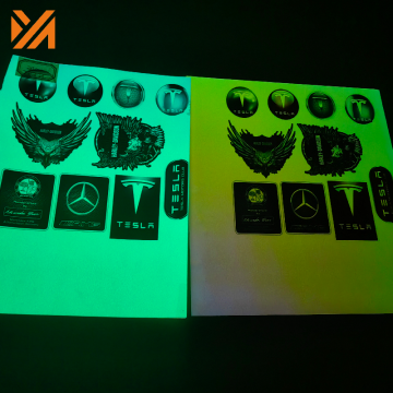 Custom UV Printed Holographic Opal Glow-in-the-Dark Self Adhesive Stickers with Fast Delivery