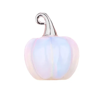 Opalite Handmade Craved 20MM Pumpkin Pendant Wizard Hat Findings