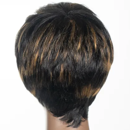 Lan-Daisy Hair Front Natural Cuticle Aligned Machine Made Malaysian Hair Bob Wig Short Curl  Virgin  Hair for Wholesale