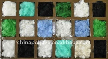 dyed polyester staple fibre