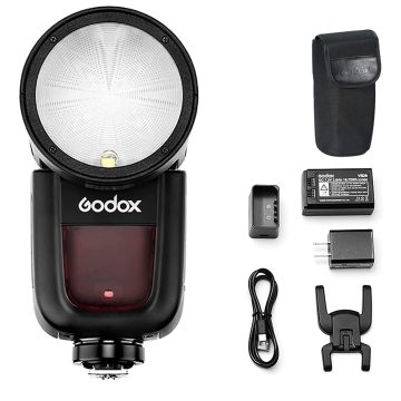 Canon, Nikon, Sony, Olympus, Panasonic ve Fujifilm Kameraları için Godox V1 V1C/N/S TTL HSS Speedlite Flash