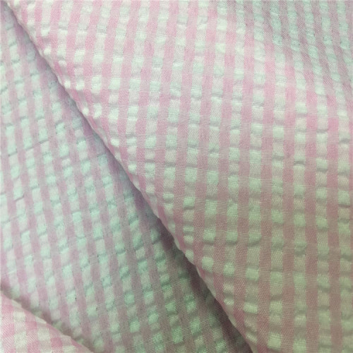 100% Polyester geprüftes Muster Kreppgarn gefärbt Tuch
