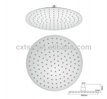 Stainless steel thin shower head for shower set rain shower round shower water saving shower heads led shower head shower tray