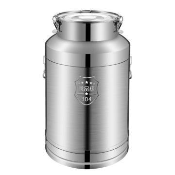 Stainless steel milk barrel