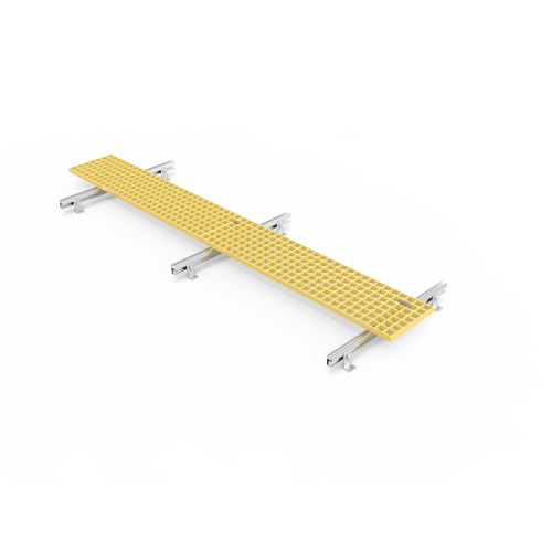 C заціск для шклапластыкавай дарожкі