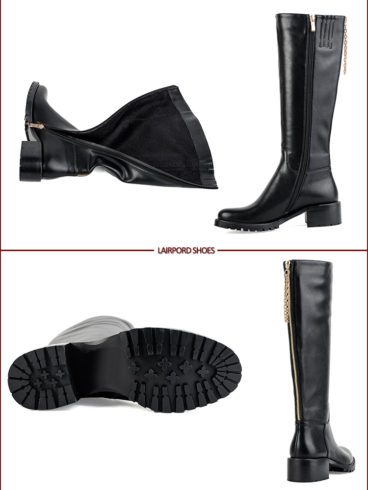 hot sale black elegant women half boots