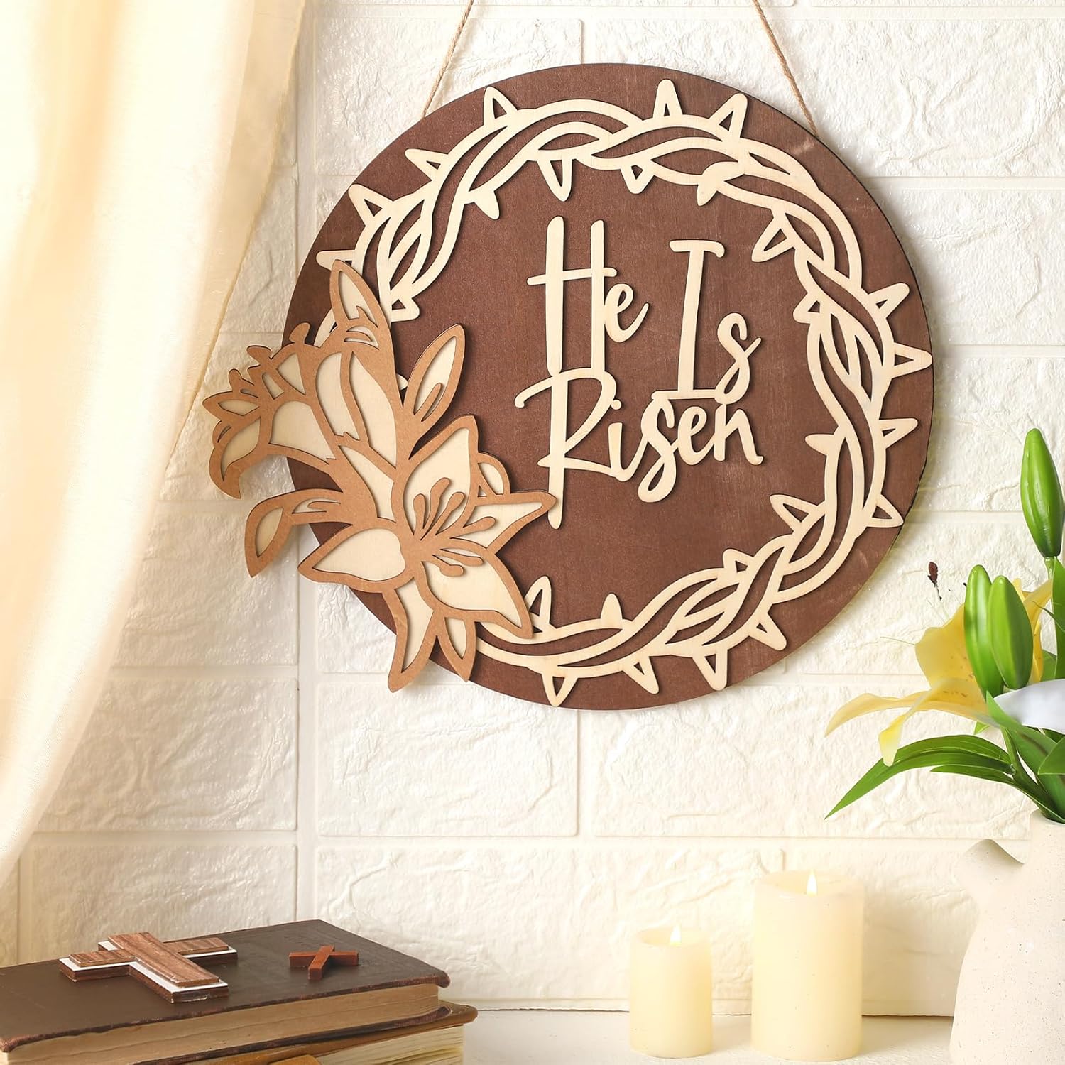 Crown of Thorns Lily Layered Hanger