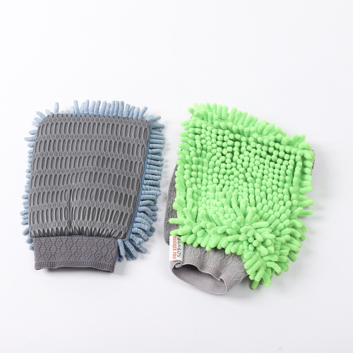 microfibre wash glove mitt