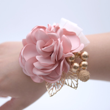 Wrist Corsage Bridesmaid Sisters Hand Flowers Artificial Bride Flowers For Wedding Dancing Party Decor Bridal Prom Accessories